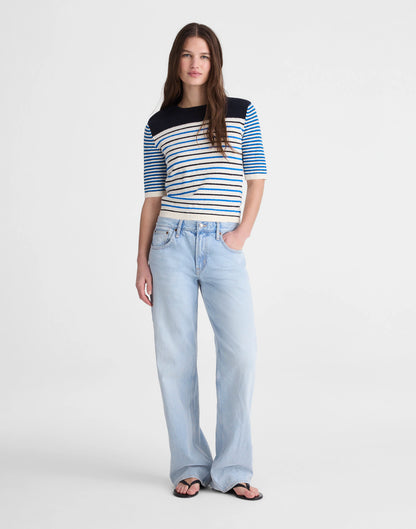 RETRO BLUE MINI STRIPE
