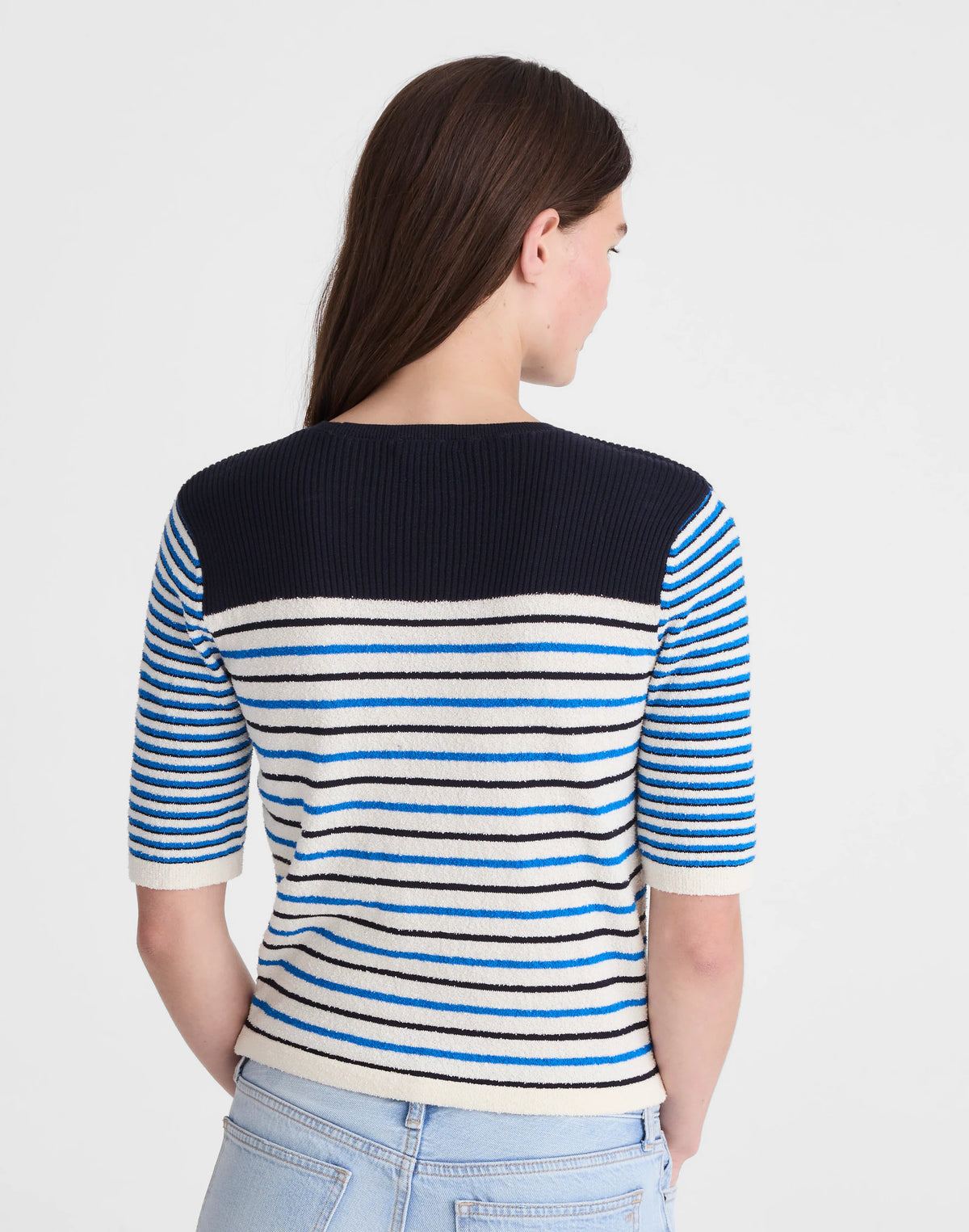RETRO BLUE MINI STRIPE