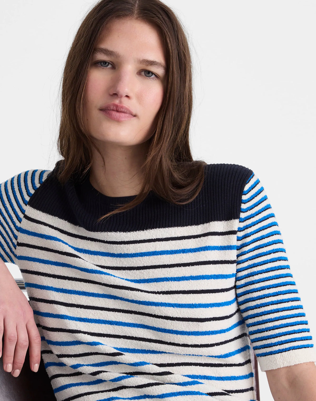 RETRO BLUE MINI STRIPE