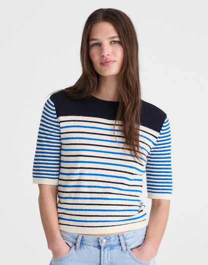 RETRO BLUE MINI STRIPE