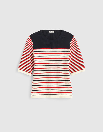 RED AND NAVY MULTI STRIPE