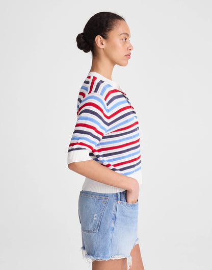 IVORY POP COLOR MULTI STRIPE