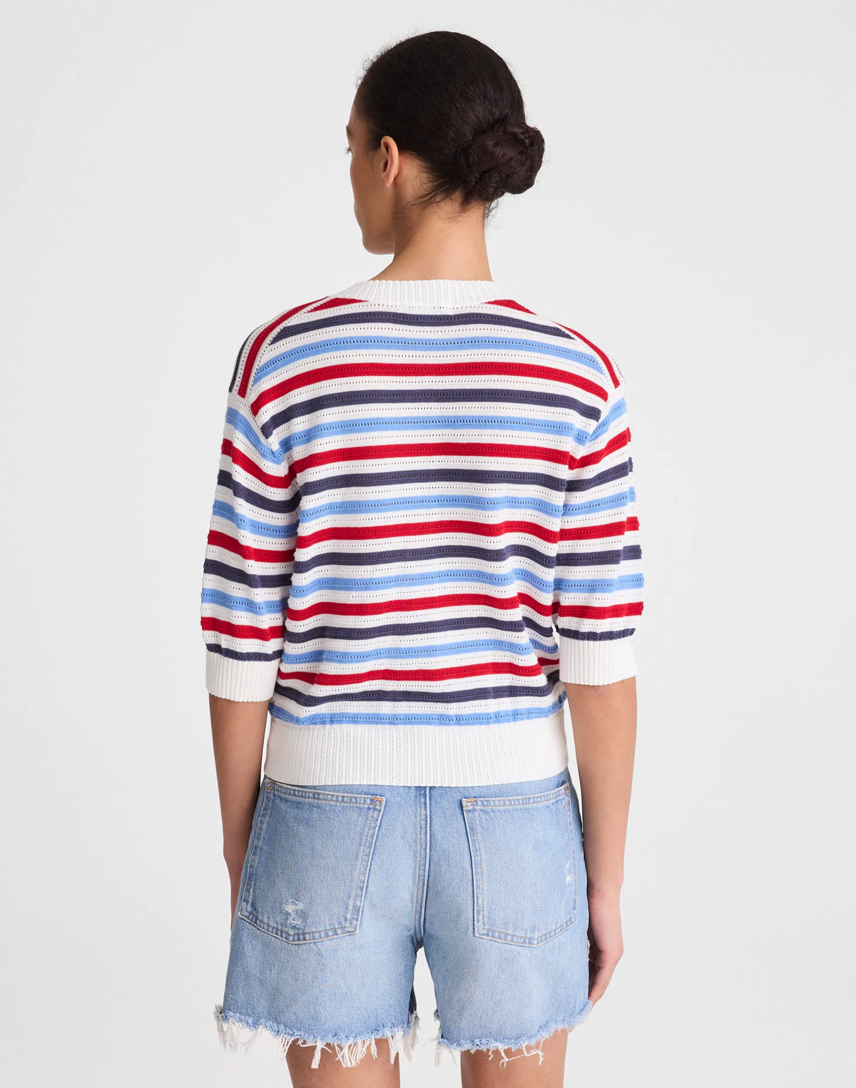 IVORY POP COLOR MULTI STRIPE