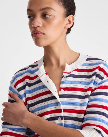 IVORY POP COLOR MULTI STRIPE