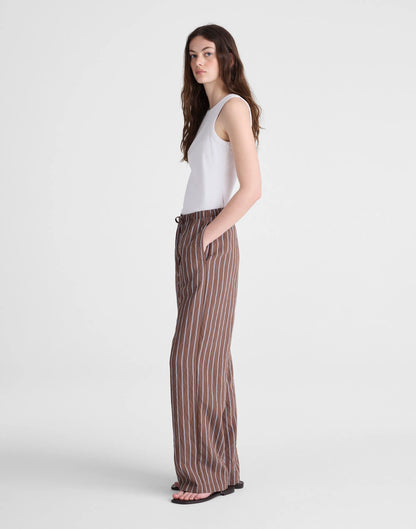 BROWN PERI TWIN STRIPE