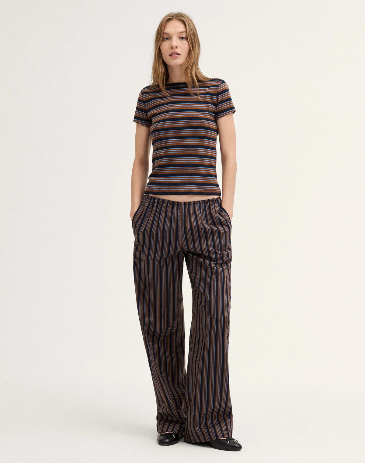 OMBRE WIDE STRIPE TOBACCO