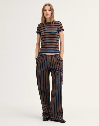 OMBRE WIDE STRIPE TOBACCO