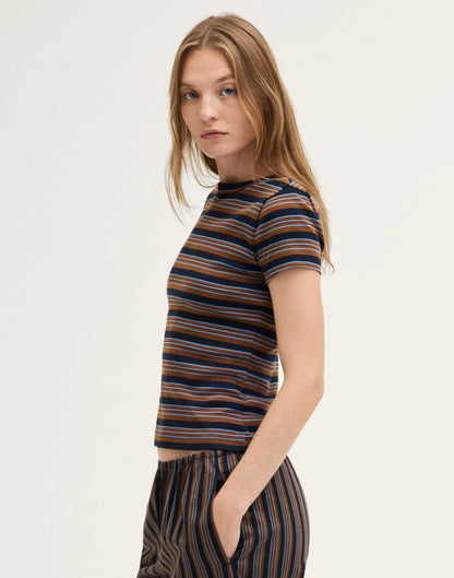 OMBRE WIDE STRIPE TOBACCO