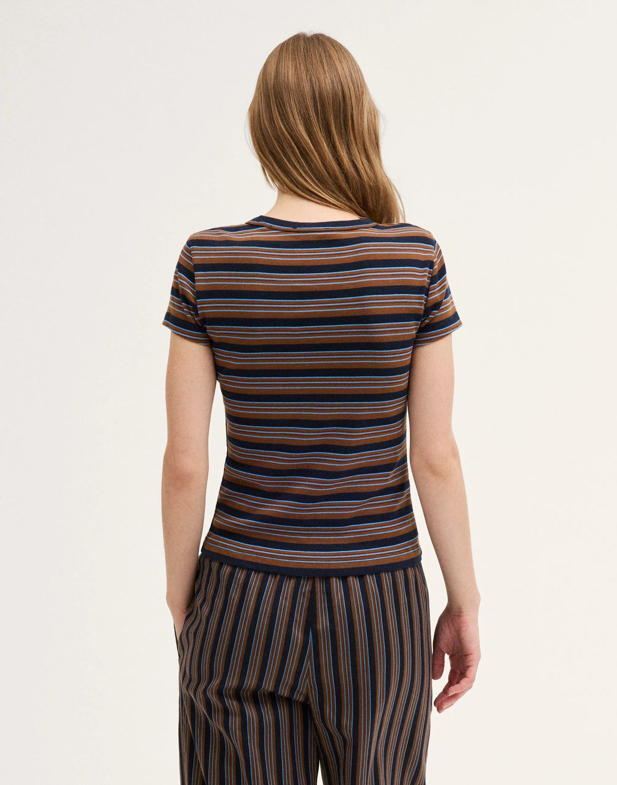 OMBRE WIDE STRIPE TOBACCO