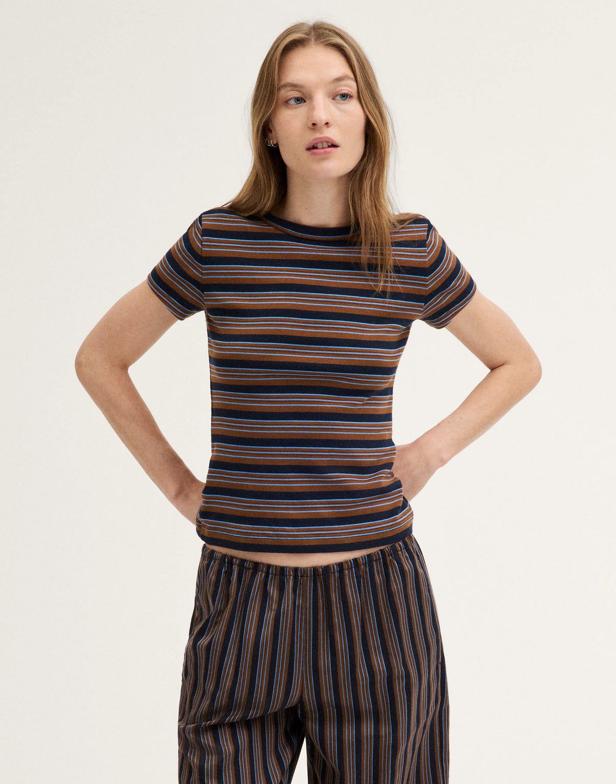 OMBRE WIDE STRIPE TOBACCO