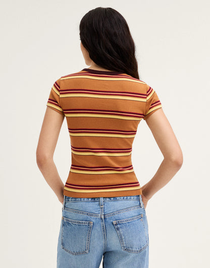 AMBER BROWN STRIPE