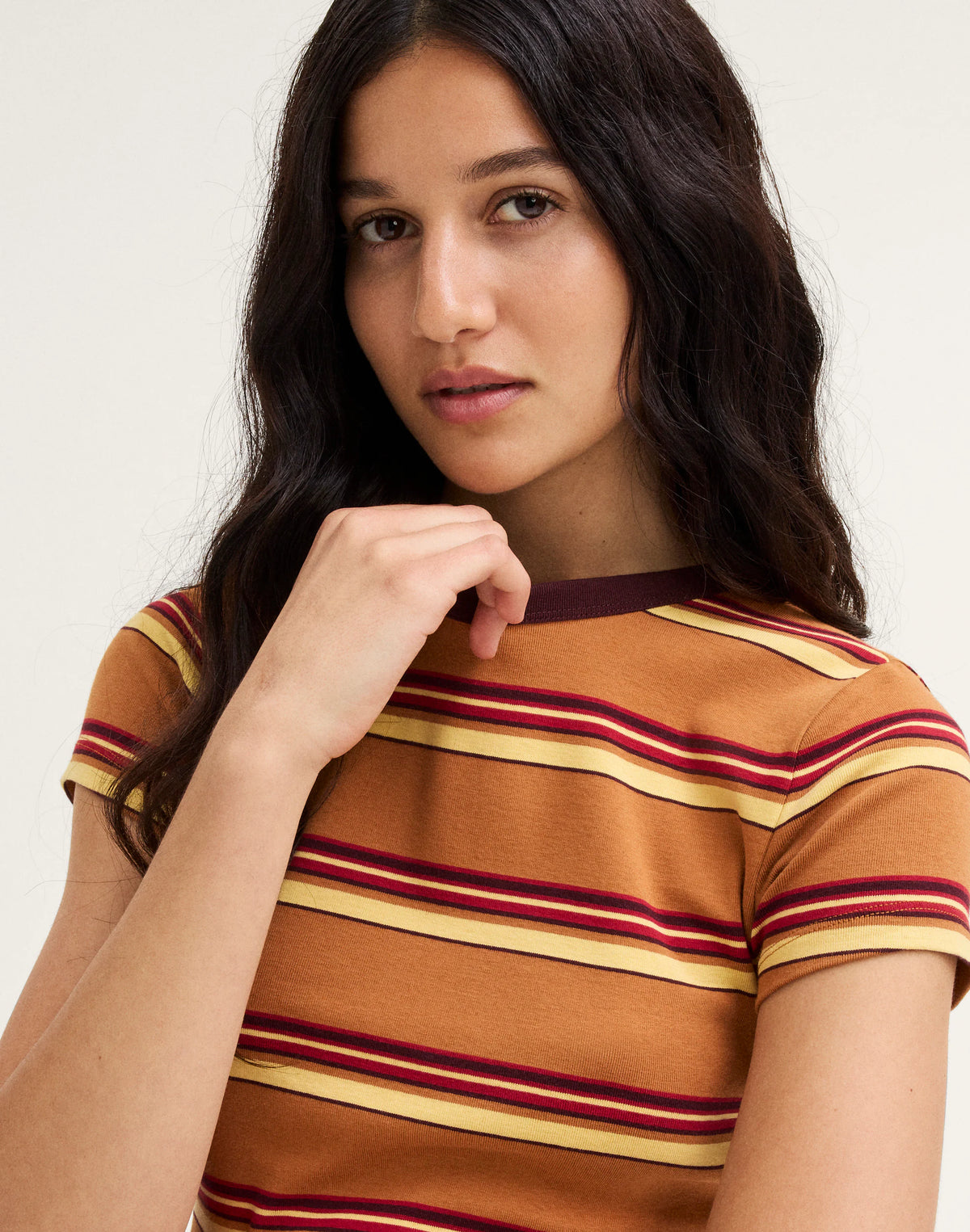 AMBER BROWN STRIPE