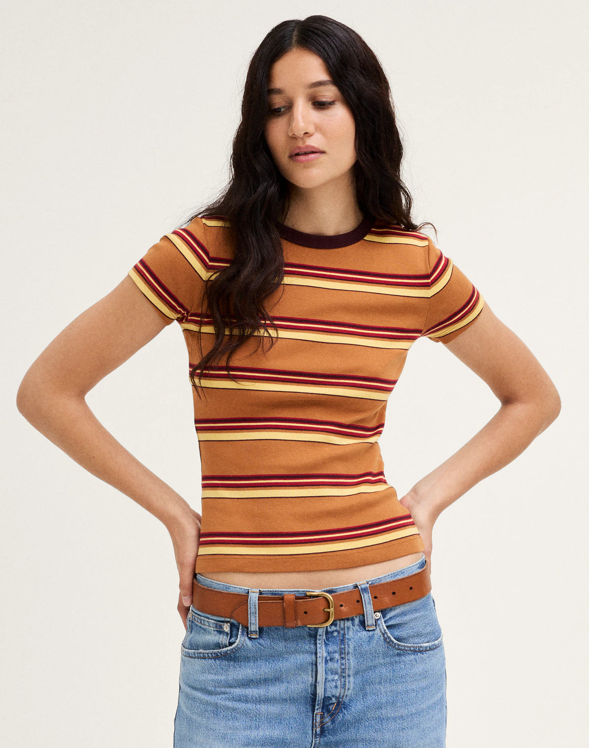 AMBER BROWN STRIPE