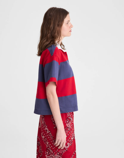 VARSITY RED AND NAVY STRIPE