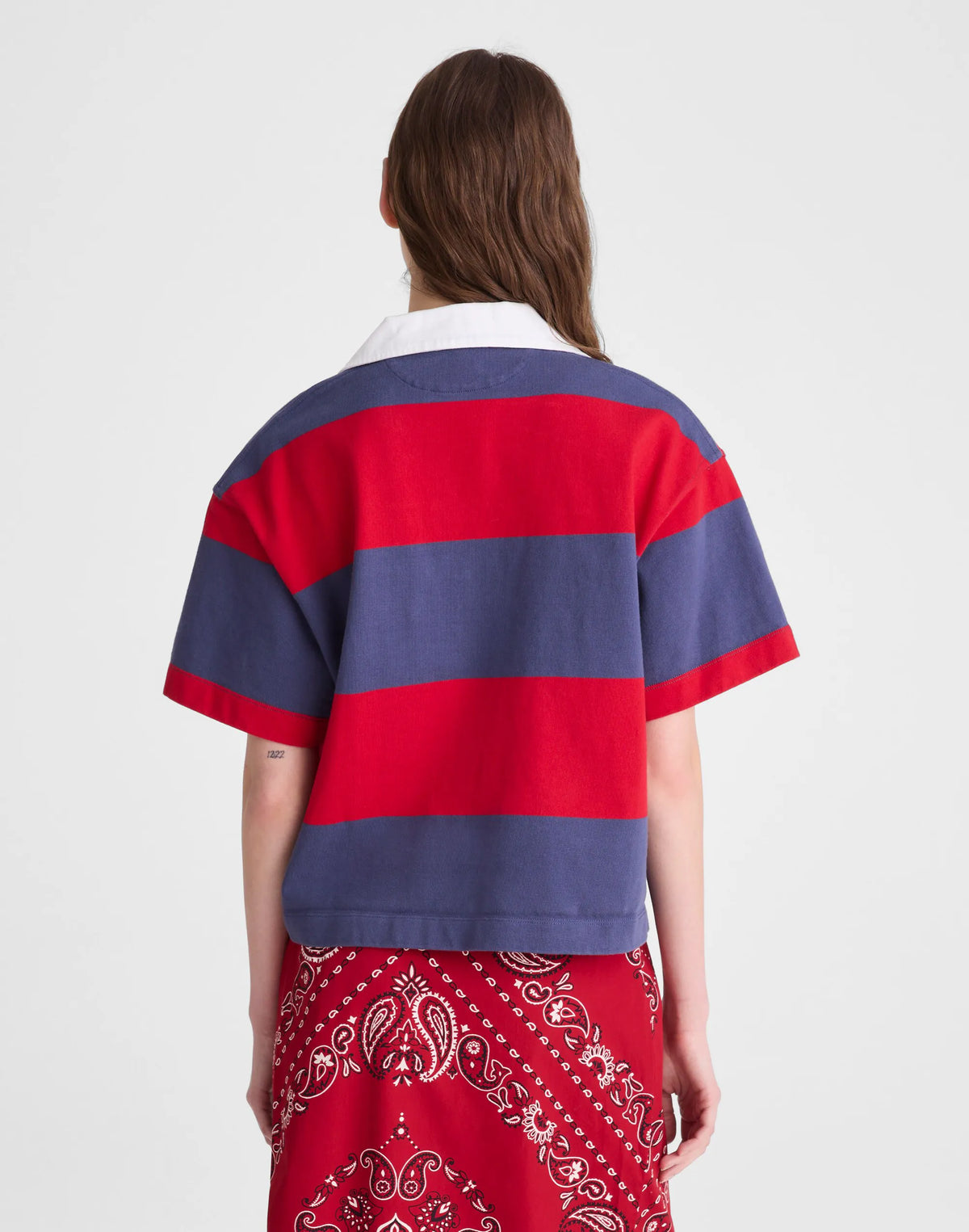 VARSITY RED AND NAVY STRIPE