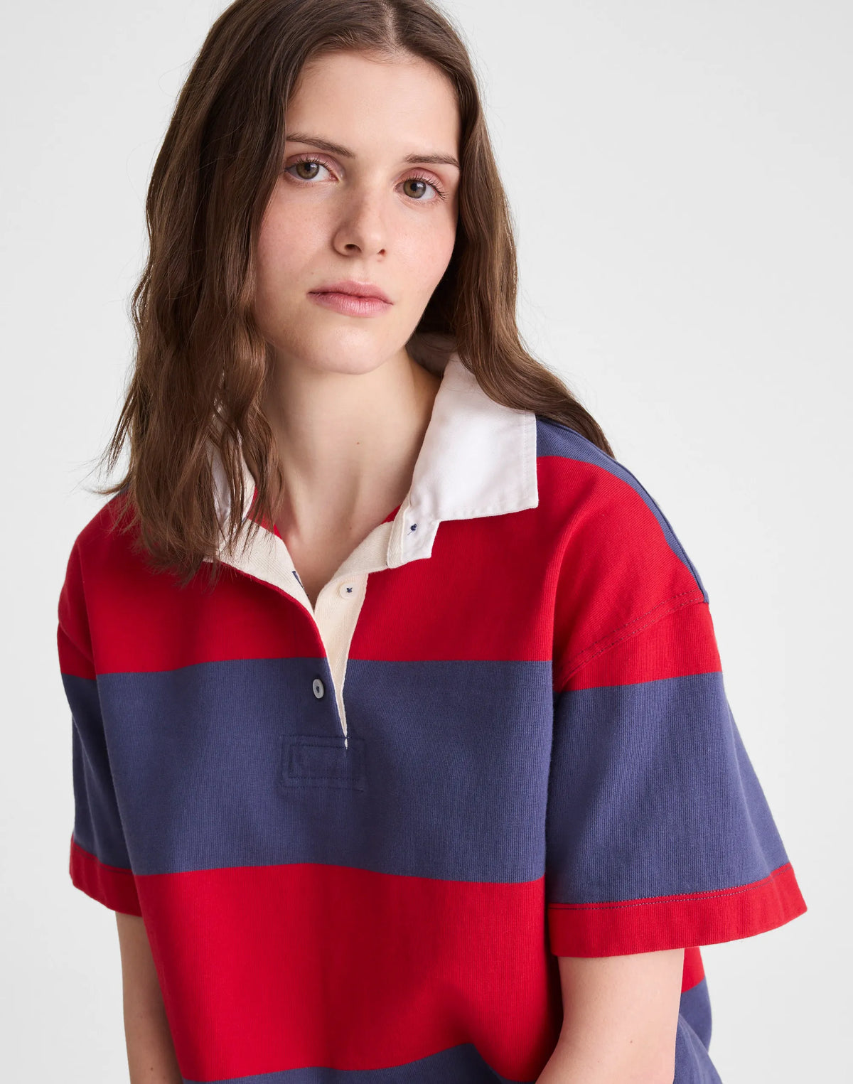 VARSITY RED AND NAVY STRIPE