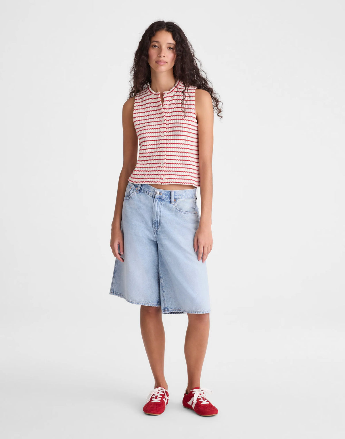 TUCK STITCH STRIPE