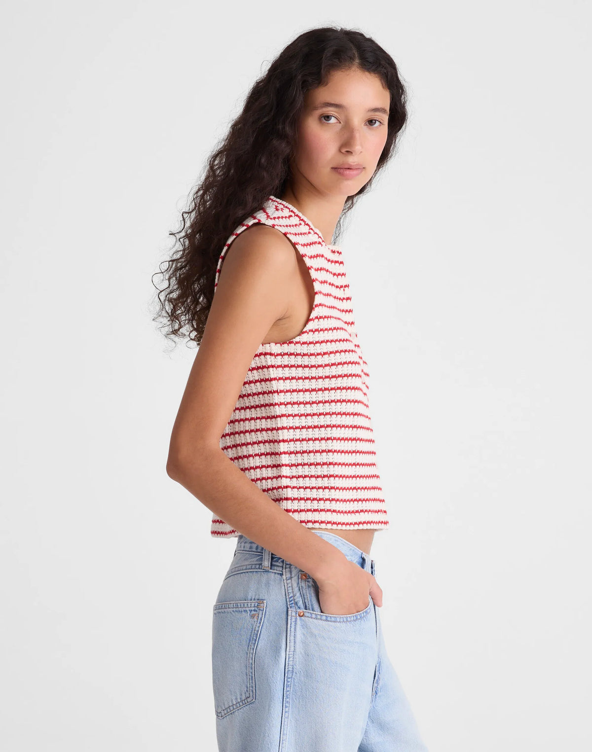 TUCK STITCH STRIPE