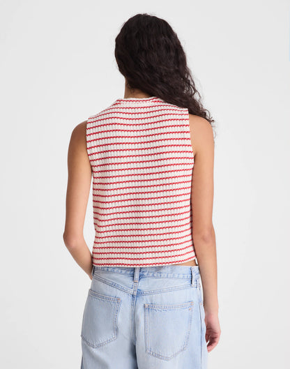 TUCK STITCH STRIPE