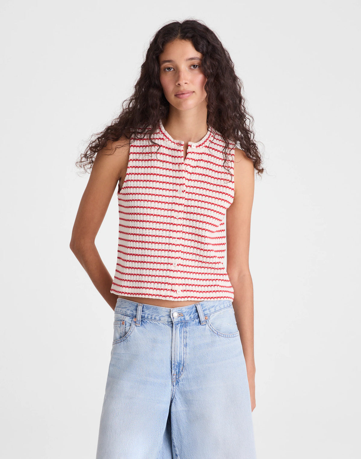 TUCK STITCH STRIPE