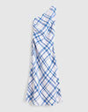 OVERSIZED BLUE WHITE PLAID