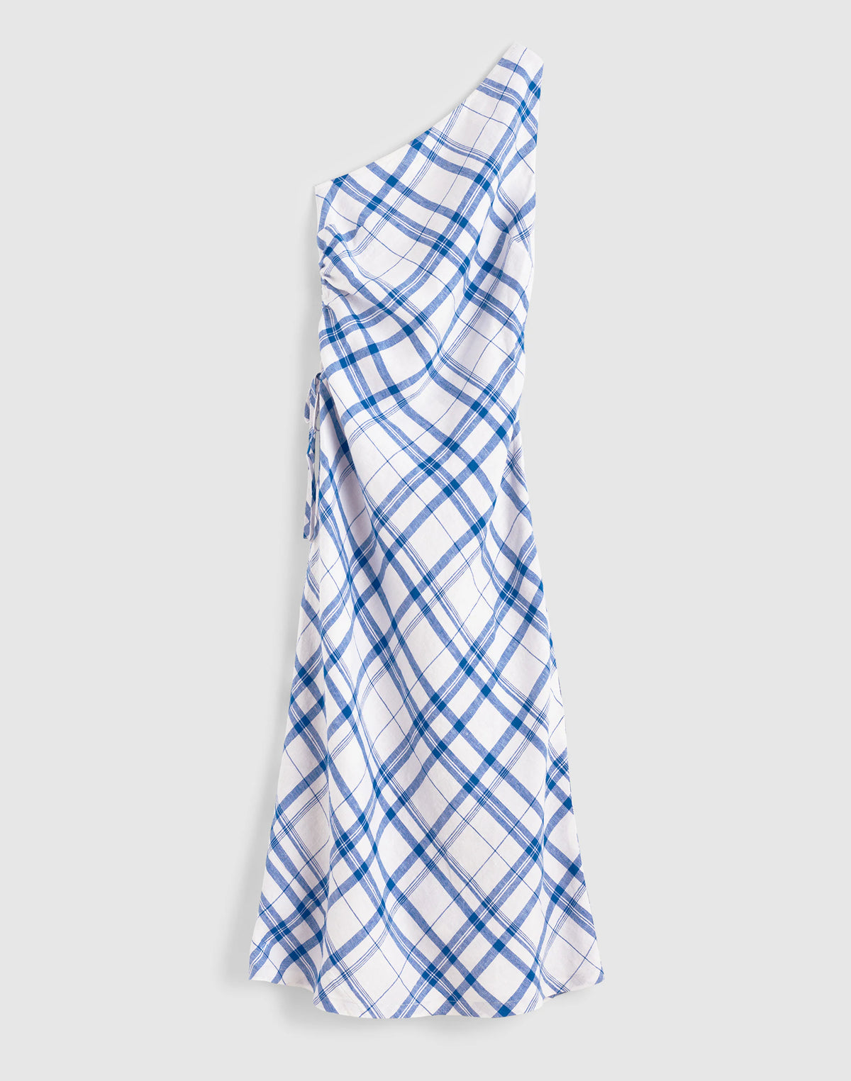 OVERSIZED BLUE WHITE PLAID