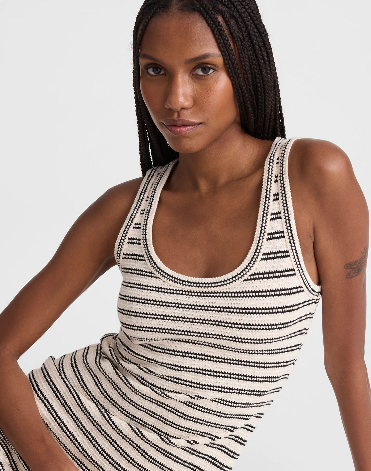 BLACK STRIPE JACQUARD