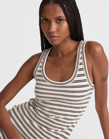 BLACK STRIPE JACQUARD