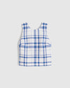 OVERSIZED BLUE WHITE PLAID
