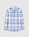 OVERSIZED BLUE WHITE PLAID