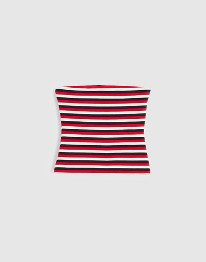 VARISTY RED TRICOLOR STRIPE