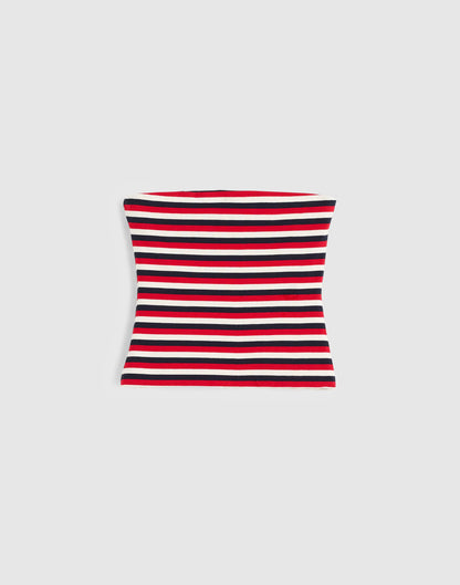VARISTY RED TRICOLOR STRIPE