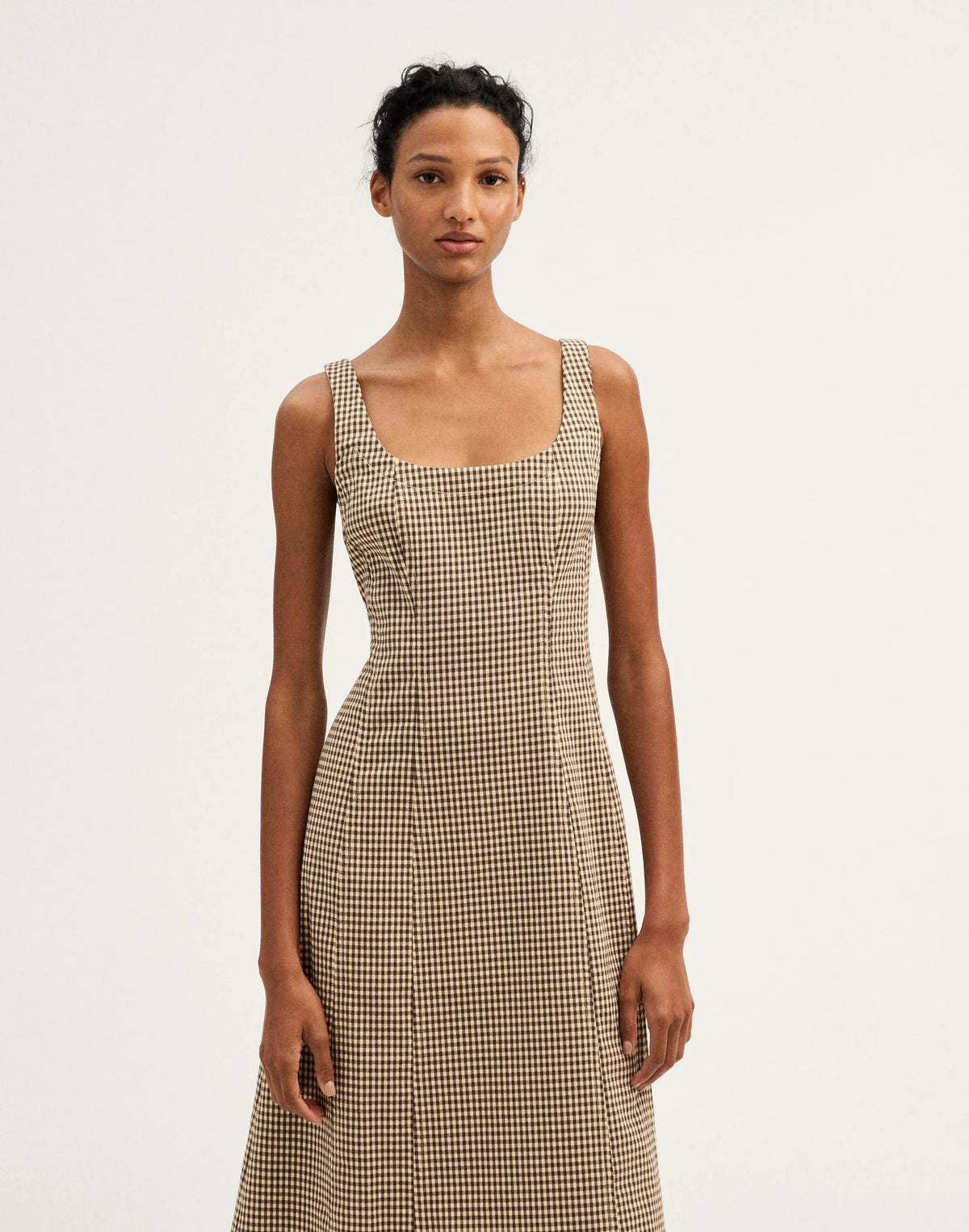 DARK BROWN GINGHAM
