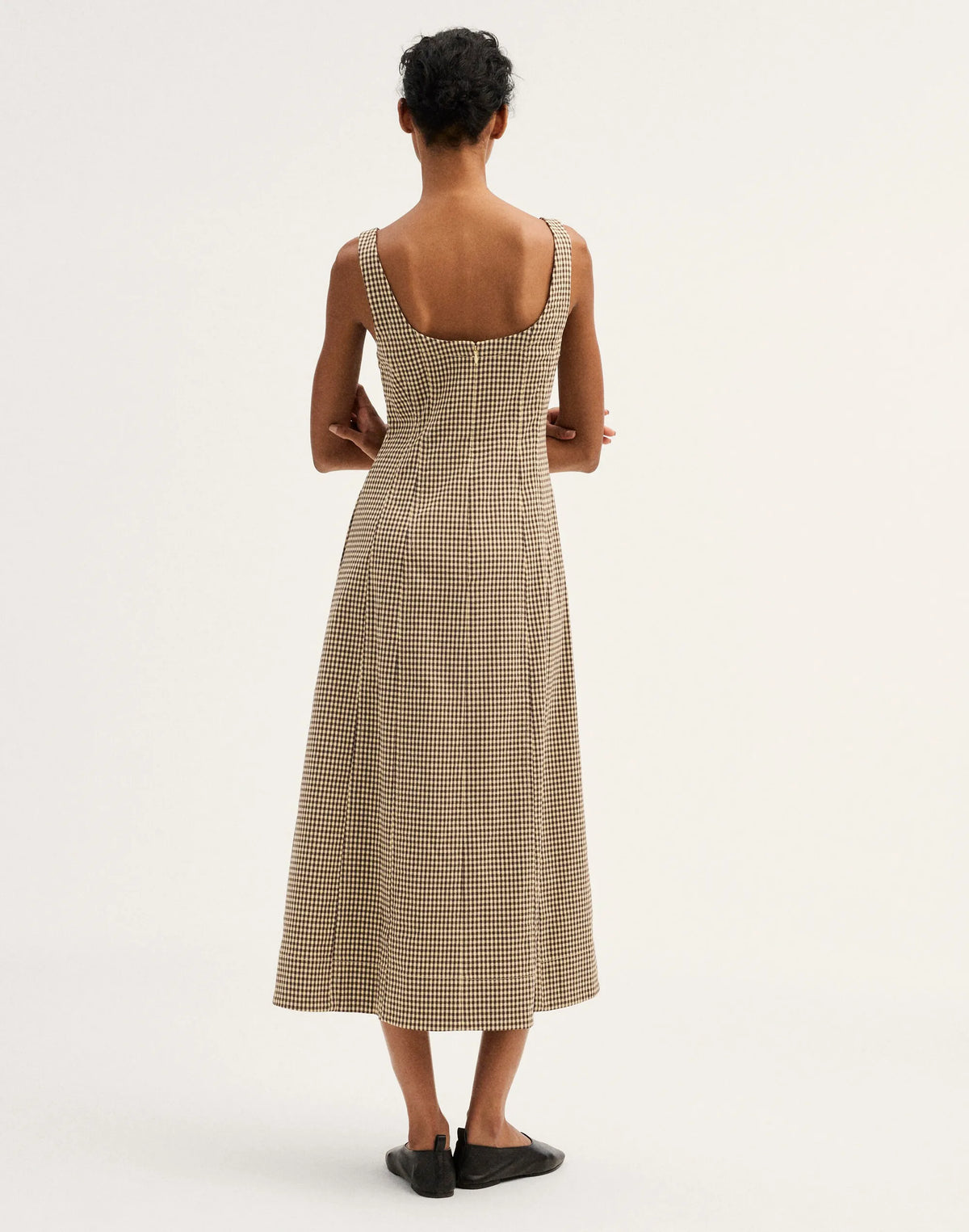 DARK BROWN GINGHAM