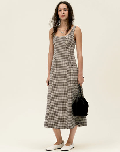 DARK BROWN GINGHAM