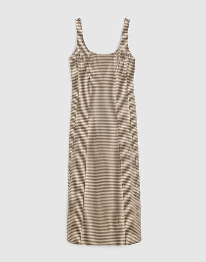 DARK BROWN GINGHAM