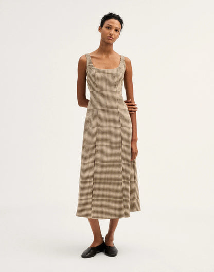 DARK BROWN GINGHAM