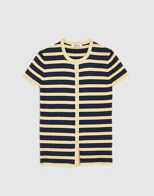 PALE CHAMOIS MULTI STRIPE