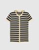 PALE CHAMOIS MULTI STRIPE