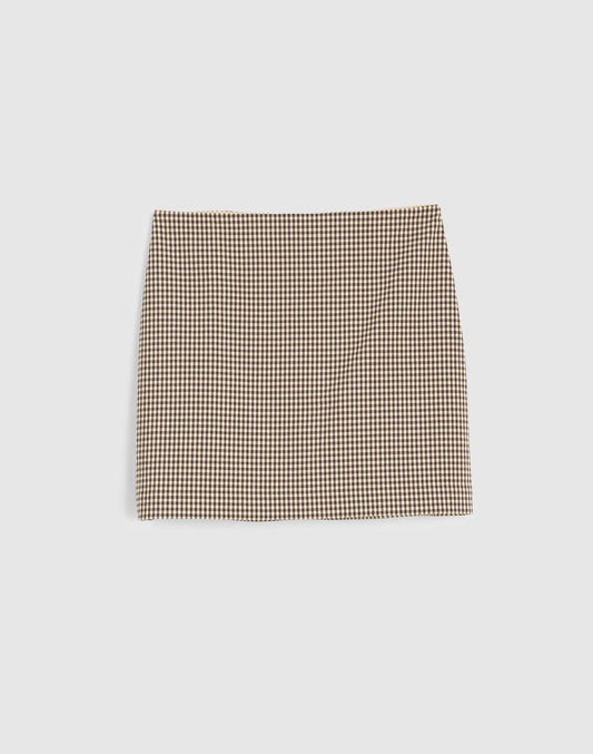DARK BROWN GINGHAM