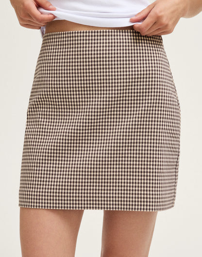 DARK BROWN GINGHAM