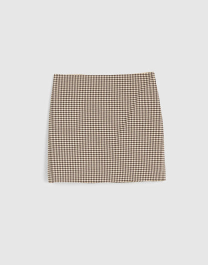 DARK BROWN GINGHAM