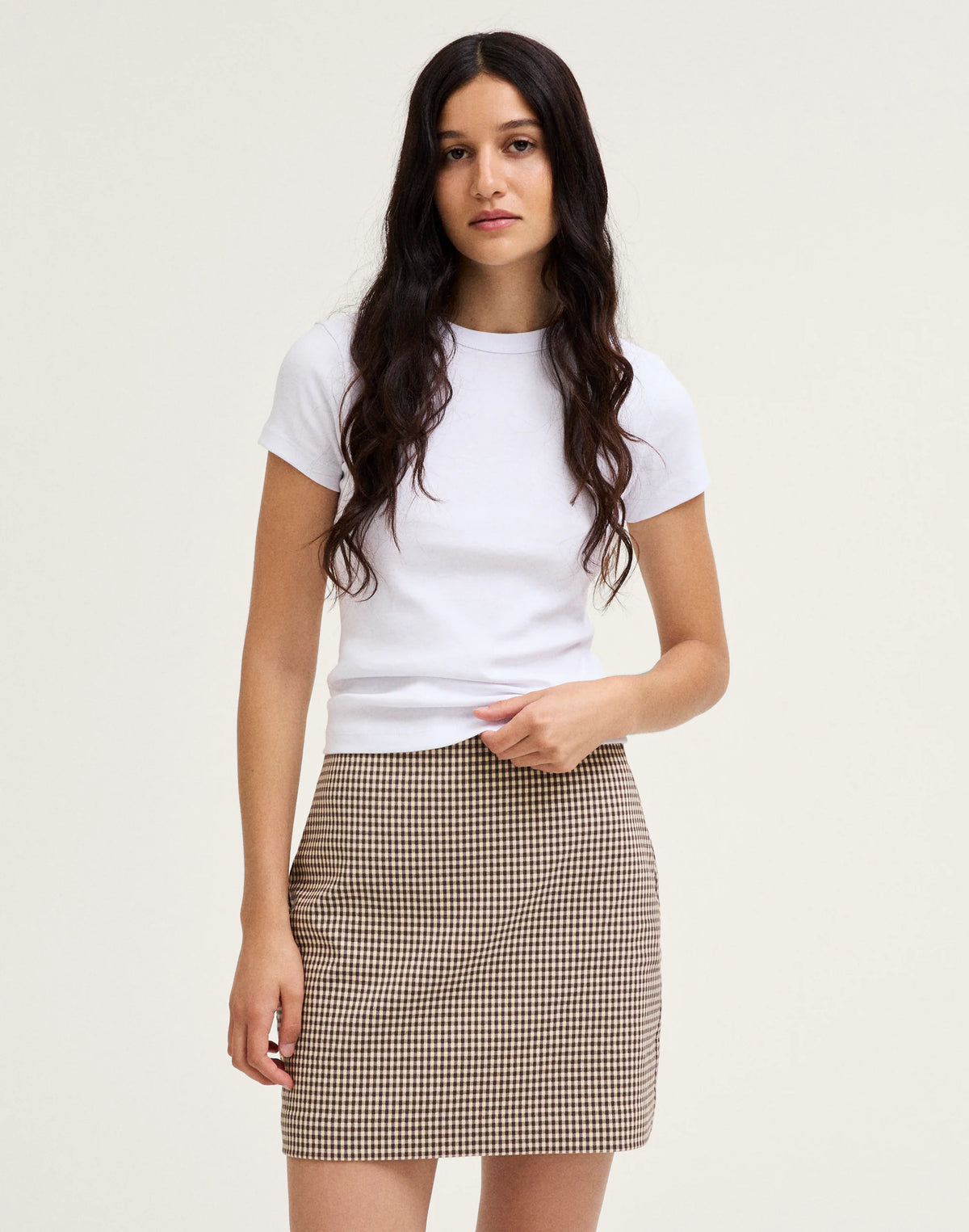 DARK BROWN GINGHAM