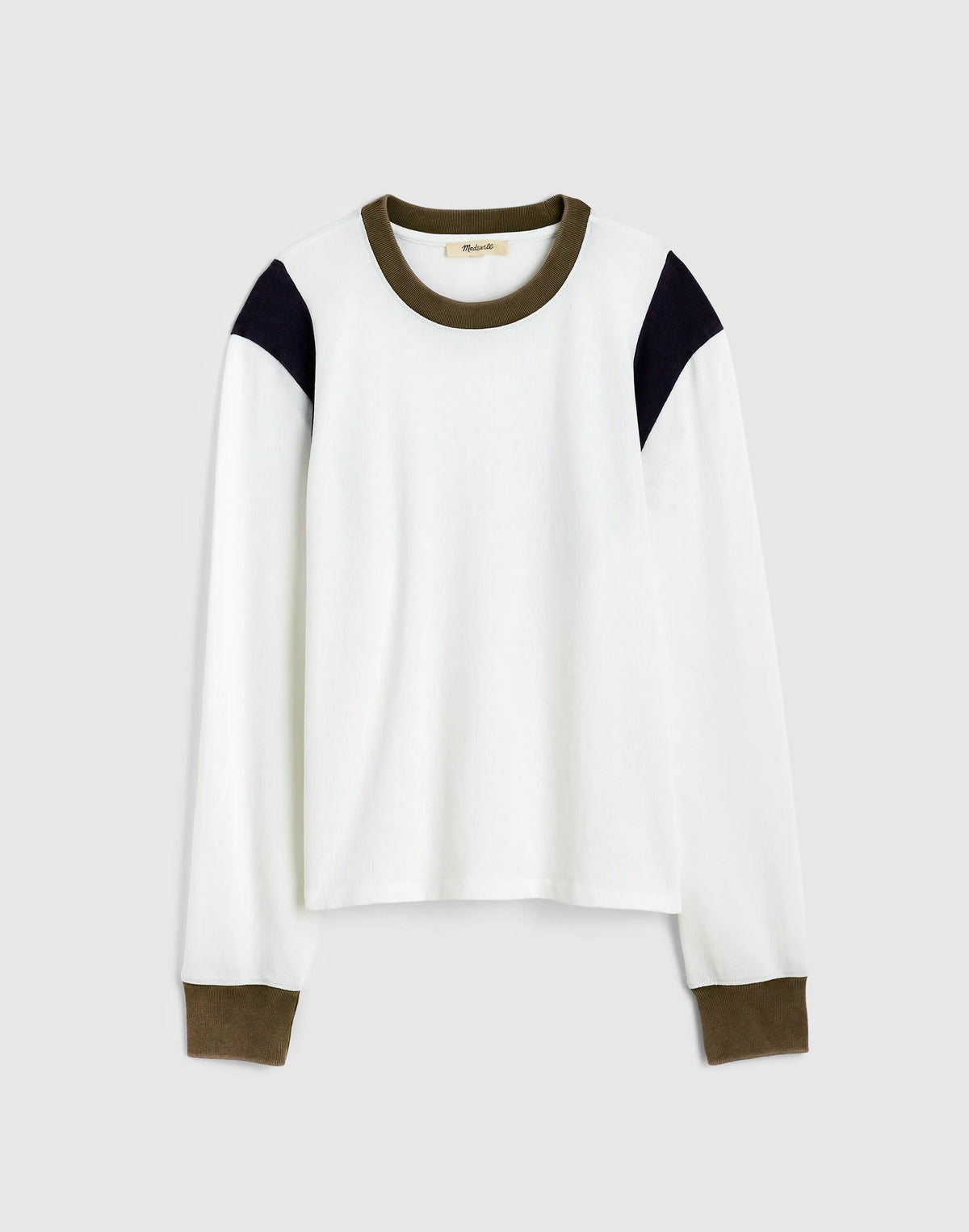 COLOR BLOCK WHITE FADED IVY