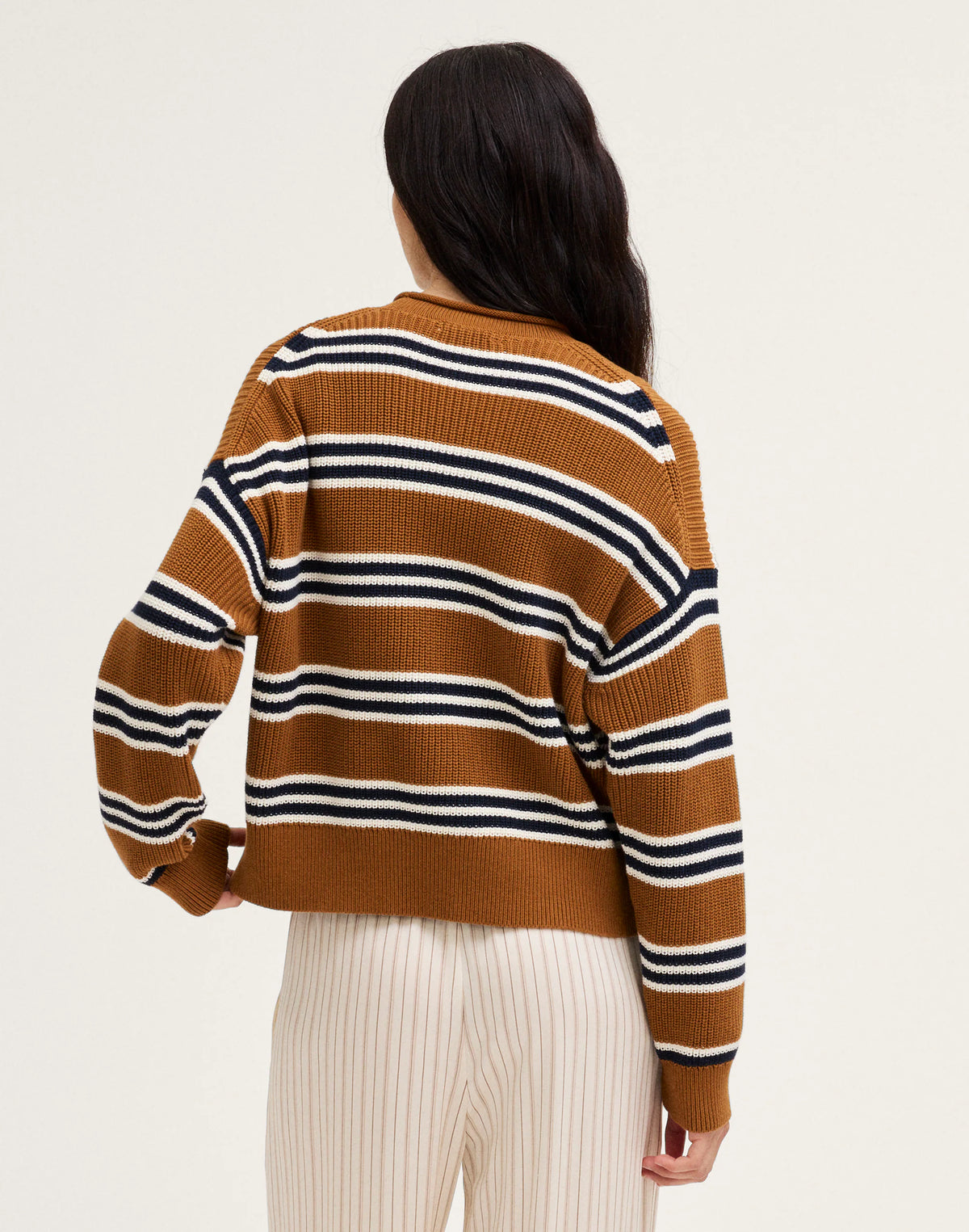 ACORN AND NAVY TRIO STRIPE
