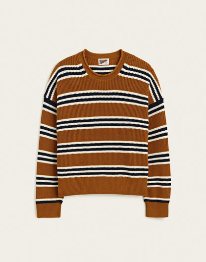 ACORN AND NAVY TRIO STRIPE