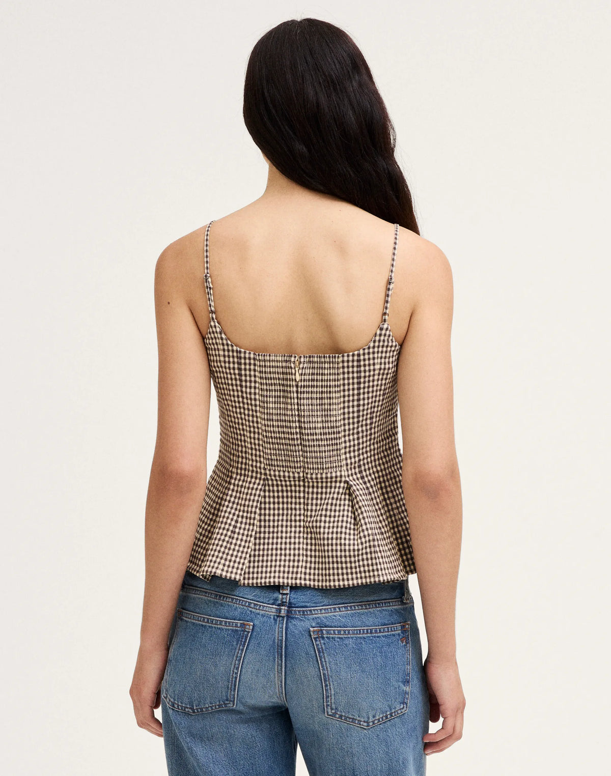 DARK BROWN GINGHAM