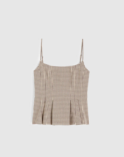 DARK BROWN GINGHAM