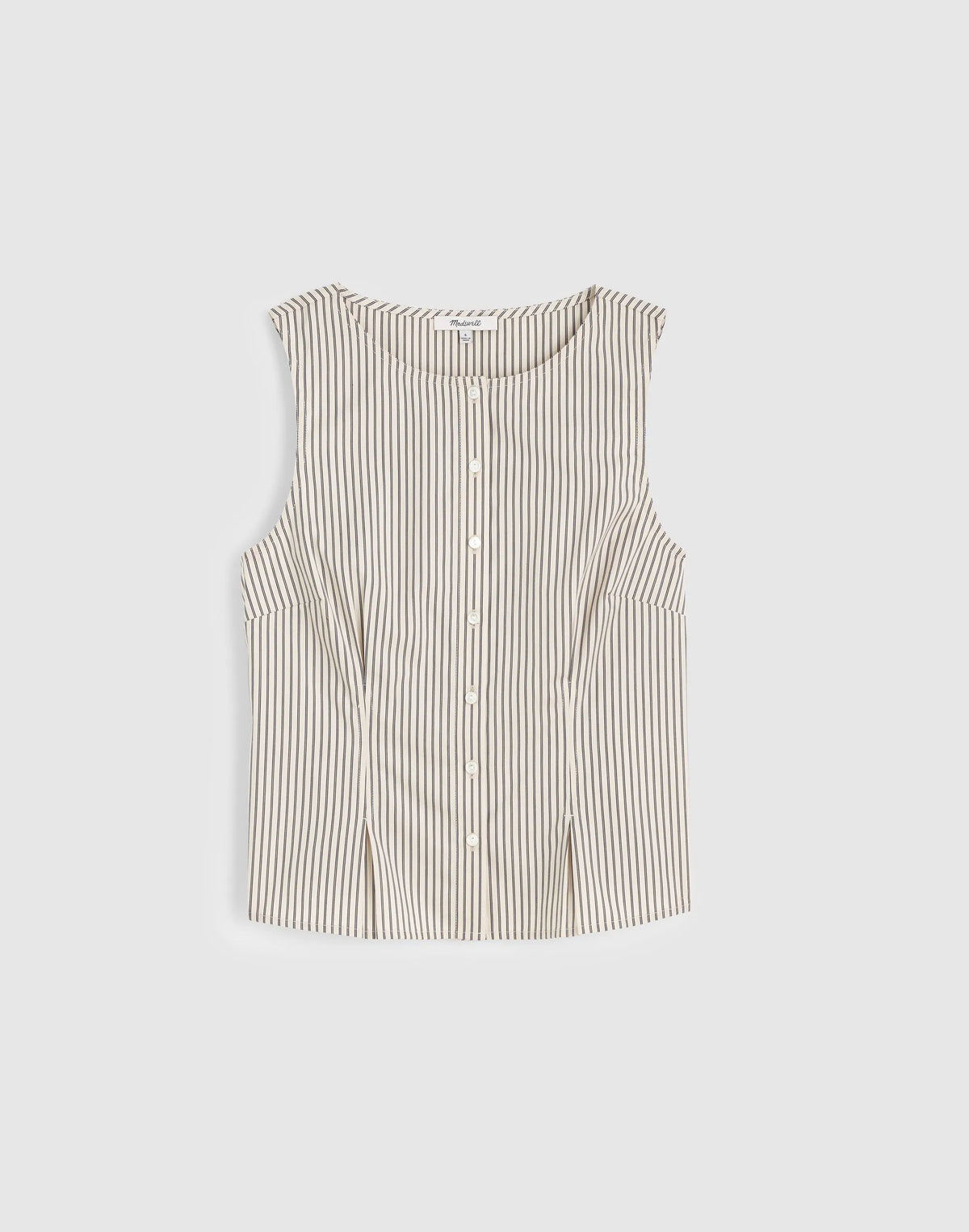 WHITE NAVY TWIN STRIPE
