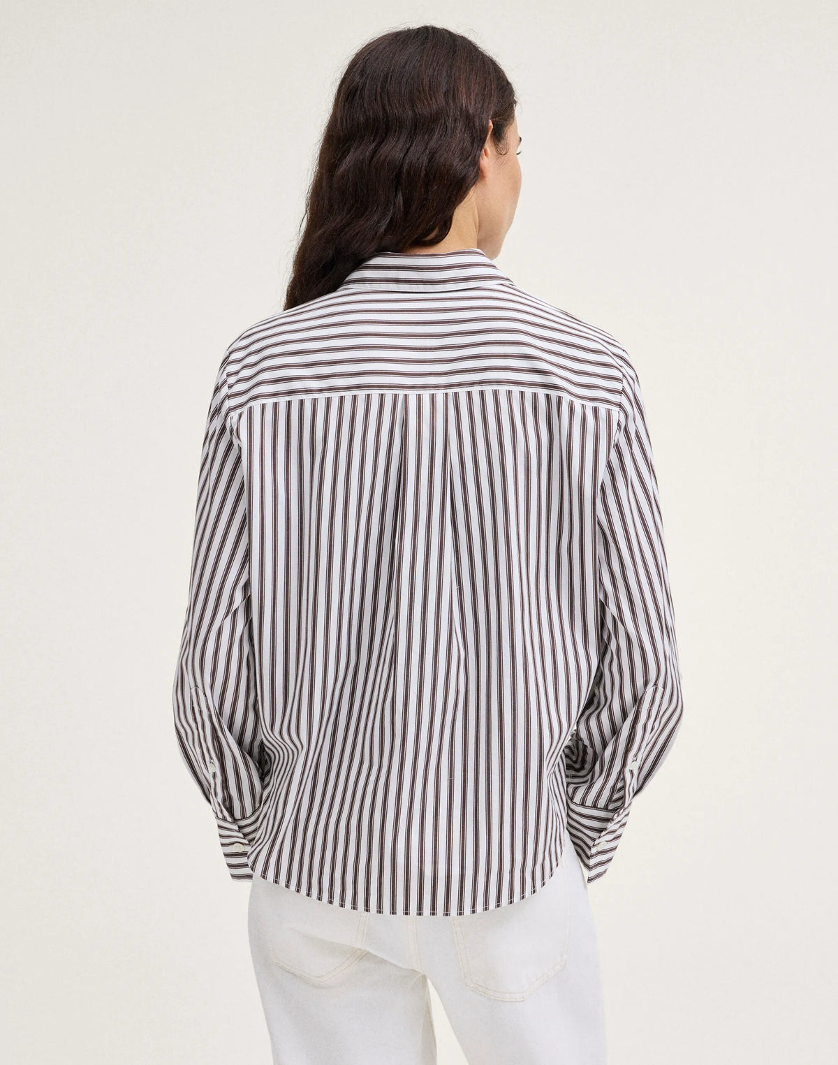 BROWN WHITE MULTI STRIPE
